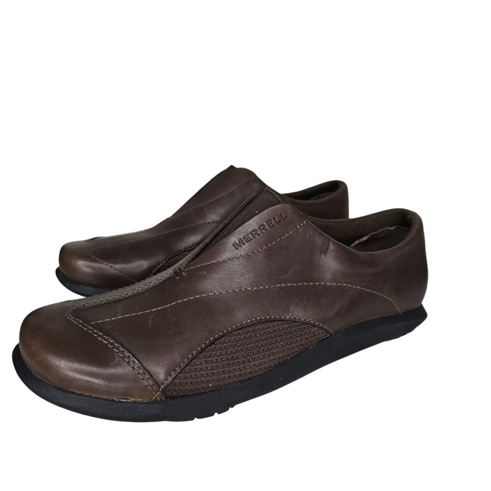 Merrell Womens Questflex Brown leather Performance Footwear Size 5